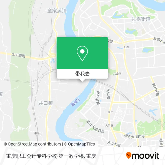 重庆职工会计专科学校-第一教学楼地图