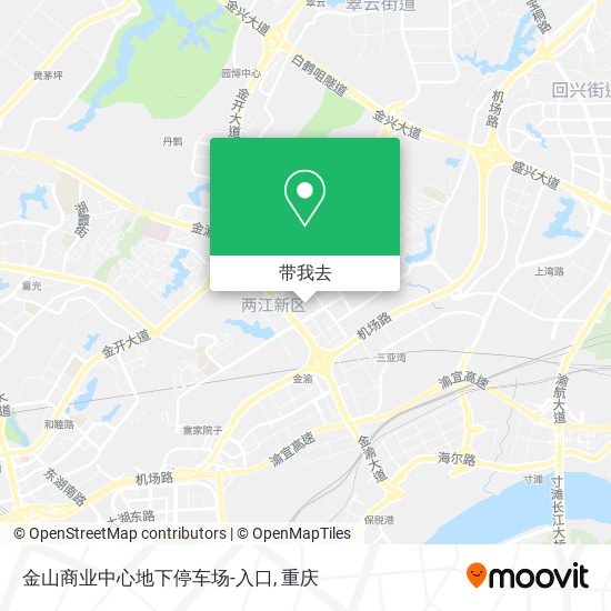 金山商业中心地下停车场-入口地图