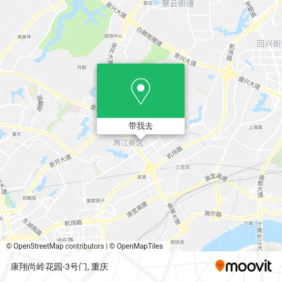 康翔尚岭花园-3号门地图