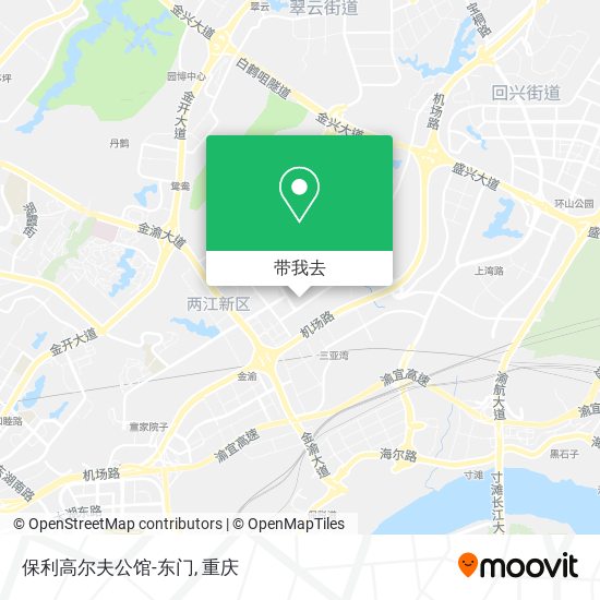 保利高尔夫公馆-东门地图