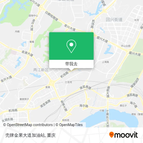 壳牌金果大道加油站地图
