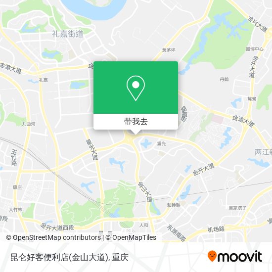 昆仑好客便利店(金山大道)地图