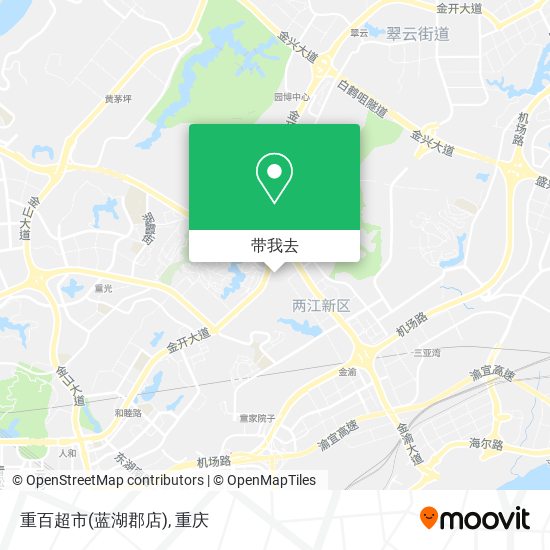 重百超市(蓝湖郡店)地图