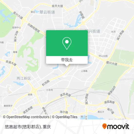 悠惠超市(悠彩郡店)地图