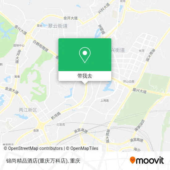 锦尚精品酒店(重庆万科店)地图