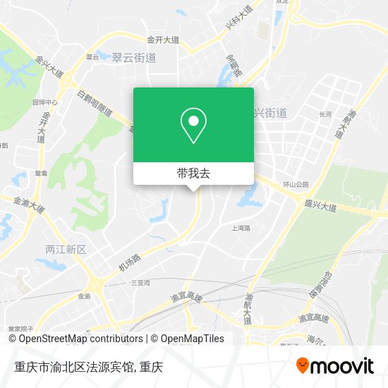 重庆市渝北区法源宾馆地图