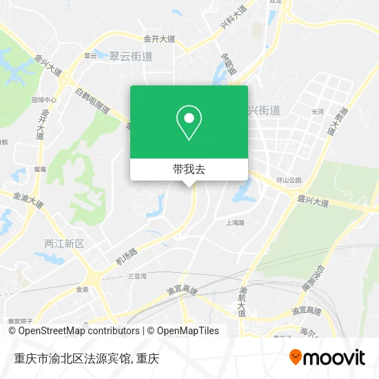 重庆市渝北区法源宾馆地图