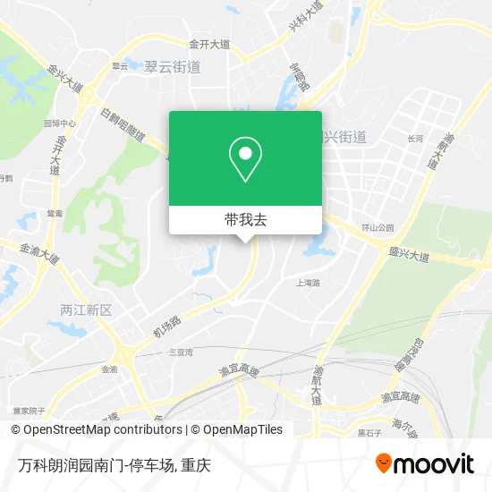 万科朗润园南门-停车场地图