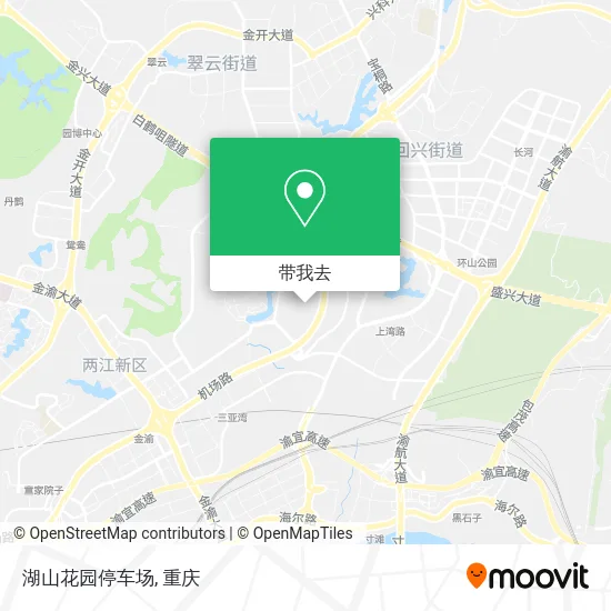 湖山花园停车场地图