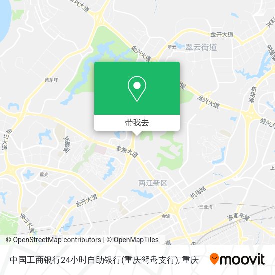 中国工商银行24小时自助银行(重庆鸳鸯支行)地图
