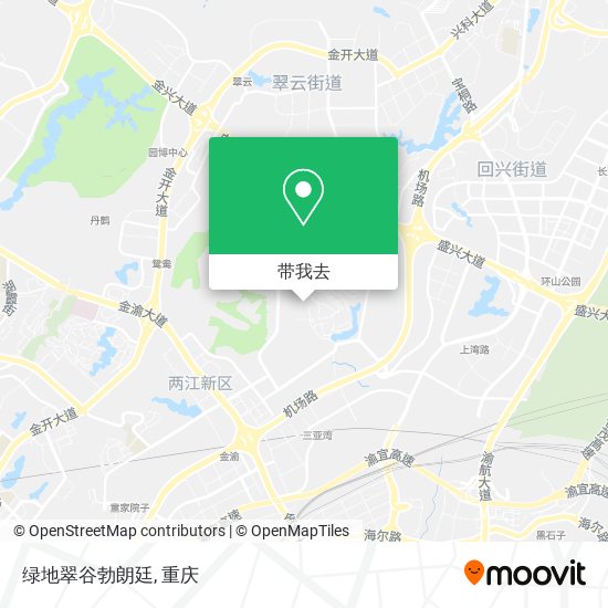 绿地翠谷勃朗廷地图