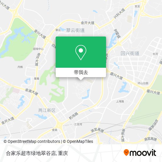 合家乐超市绿地翠谷店地图