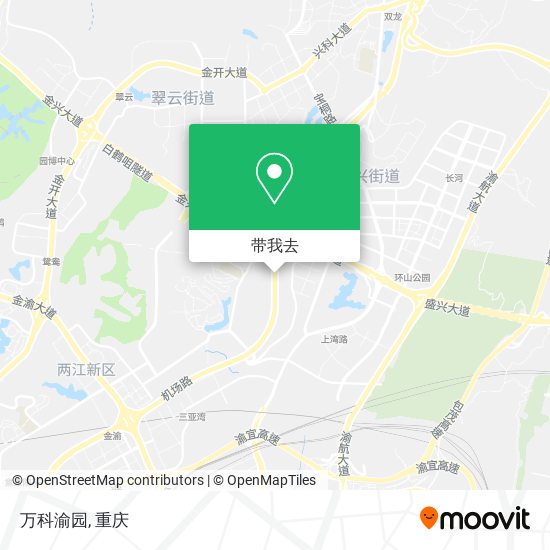 万科渝园地图