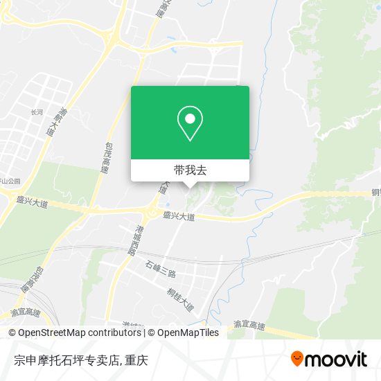 宗申摩托石坪专卖店地图