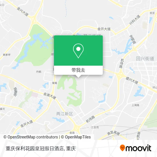 重庆保利花园皇冠假日酒店地图