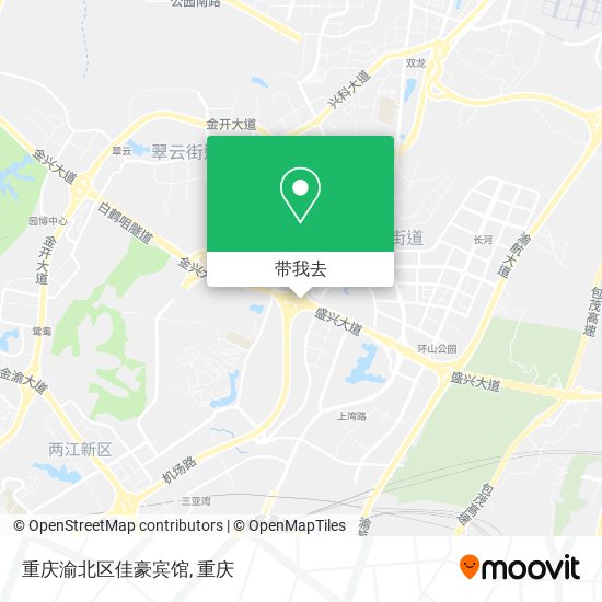 重庆渝北区佳豪宾馆地图