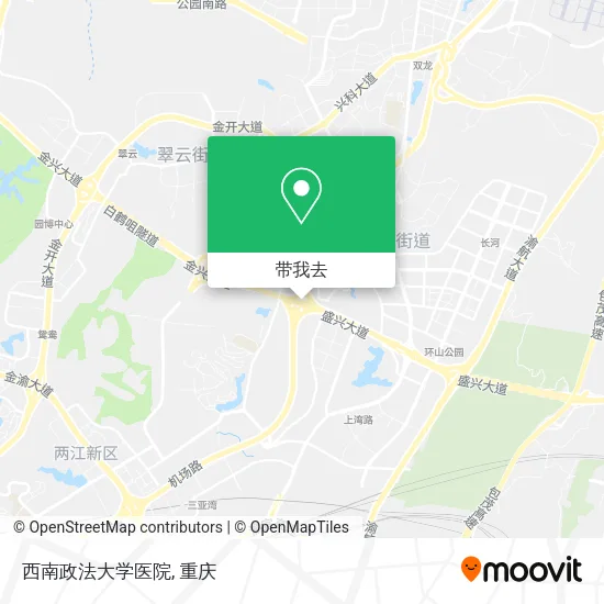 西南政法大学医院地图