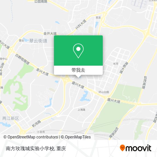 南方玫瑰城实验小学校地图