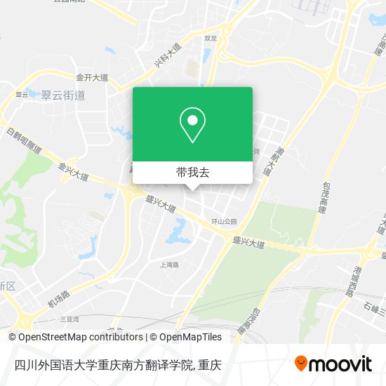 四川外国语大学重庆南方翻译学院地图