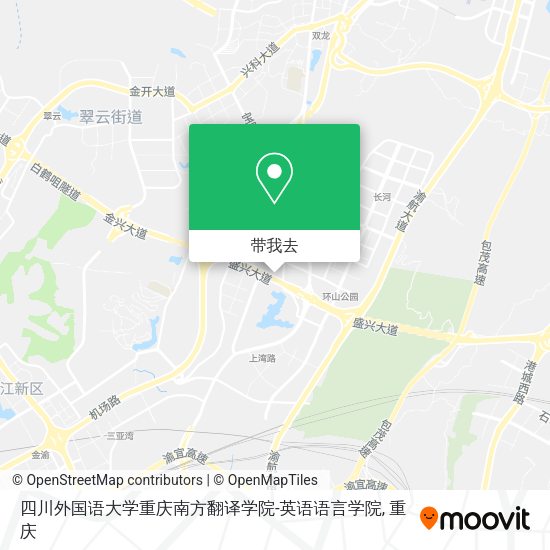 四川外国语大学重庆南方翻译学院-英语语言学院地图