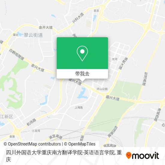 四川外国语大学重庆南方翻译学院-英语语言学院地图