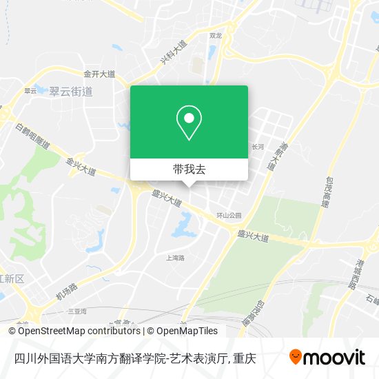 四川外国语大学南方翻译学院-艺术表演厅地图
