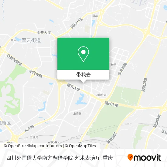 四川外国语大学南方翻译学院-艺术表演厅地图