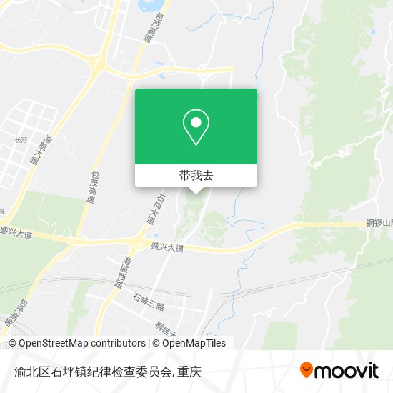 渝北区石坪镇纪律检查委员会地图