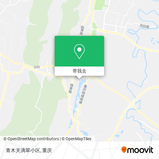 青木关滴翠小区地图