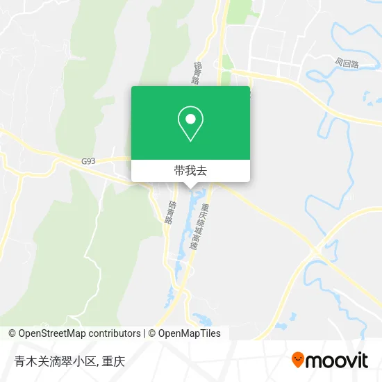 青木关滴翠小区地图