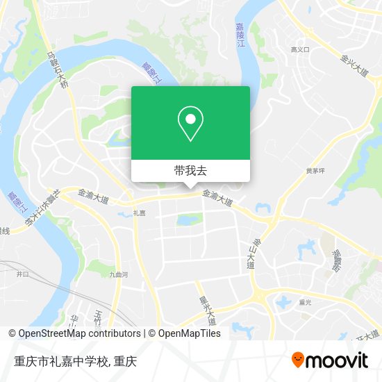 重庆市礼嘉中学校地图