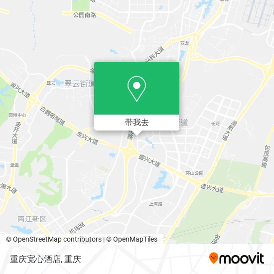 重庆宽心酒店地图