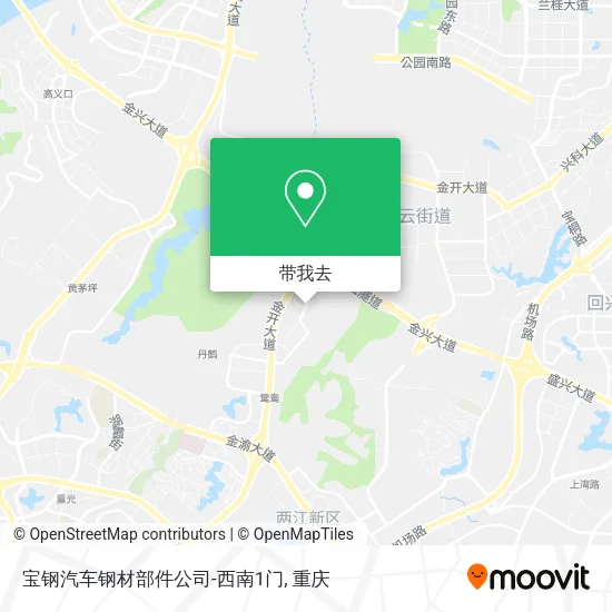 宝钢汽车钢材部件公司-西南1门地图