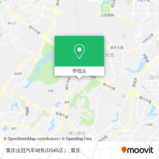 重庆法冠汽车销售地图