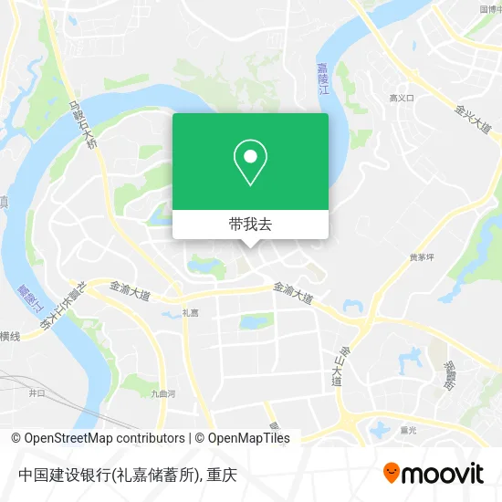 中国建设银行(礼嘉储蓄所)地图