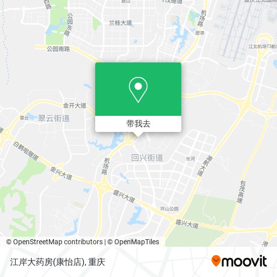 江岸大药房(康怡店)地图