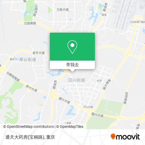 通天大药房(宝桐路)地图