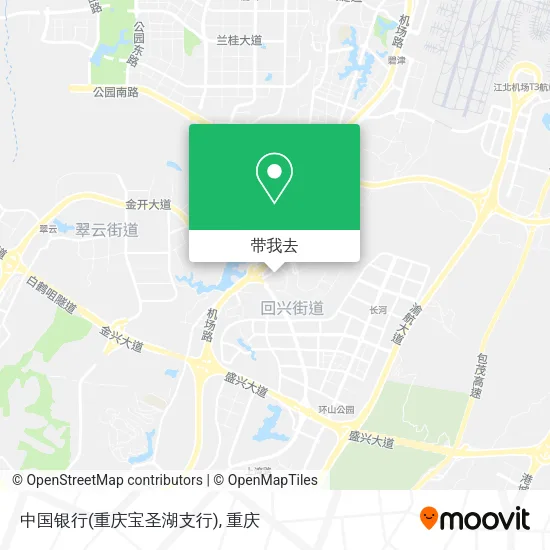 中国银行(重庆宝圣湖支行)地图