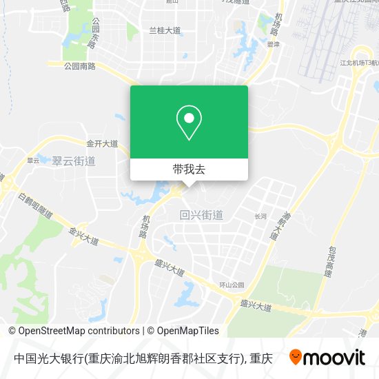 中国光大银行(重庆渝北旭辉朗香郡社区支行)地图