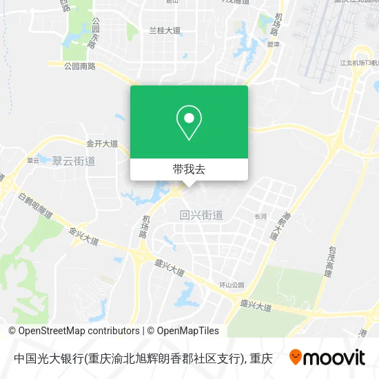 中国光大银行(重庆渝北旭辉朗香郡社区支行)地图