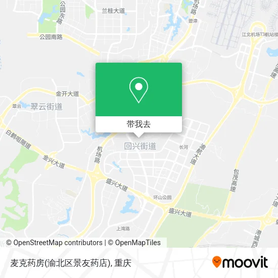 麦克药房(渝北区景友药店)地图