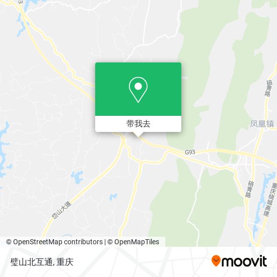 璧山北互通地图