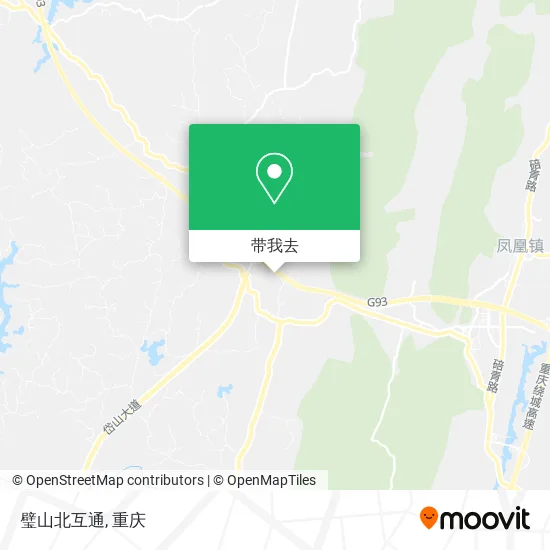 璧山北互通地图