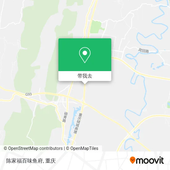 陈家福百味鱼府地图