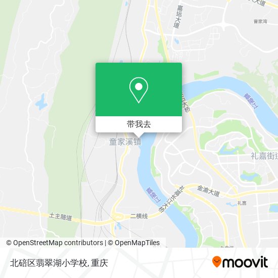 北碚区翡翠湖小学校地图