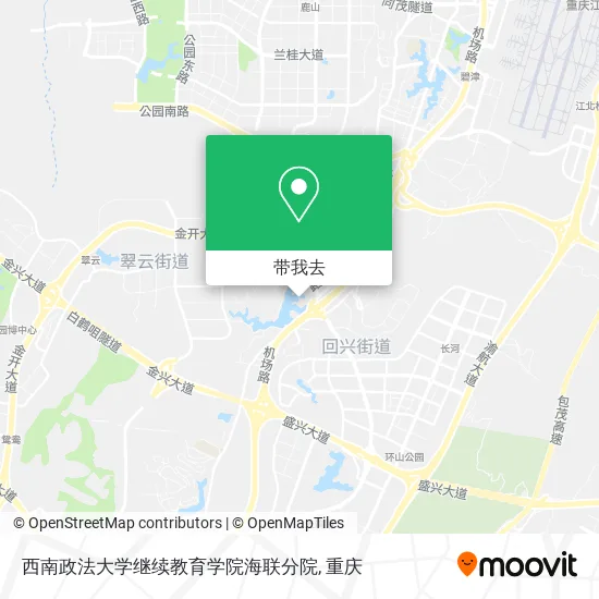 西南政法大学继续教育学院海联分院地图
