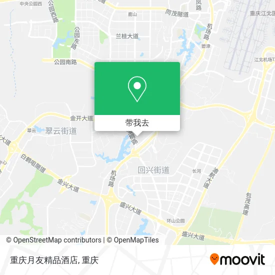 重庆月友精品酒店地图