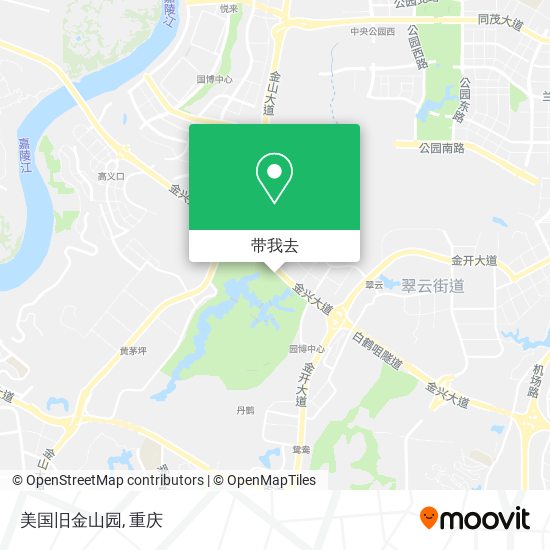 美国旧金山园地图