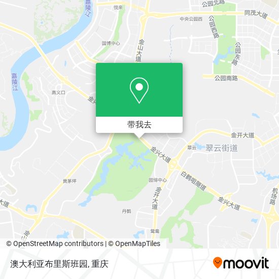 澳大利亚布里斯班园地图