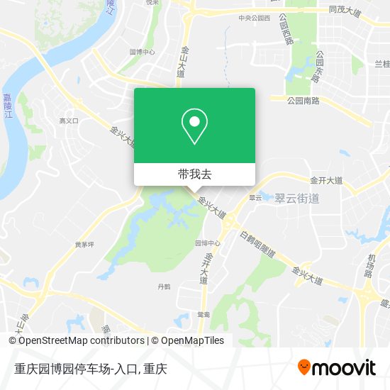 重庆园博园停车场-入口地图